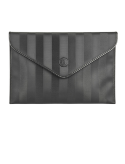 Fendi Stripe Document Wallet, Canvas, Black, 0300184 (2003), DB, 3*